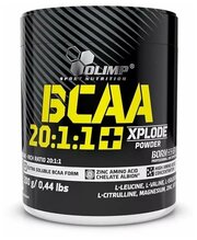 Olimp Nutrition, BCAA 20:1:1 Xplode powder, 200 г (кола)