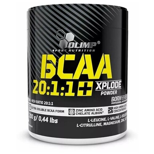 Olimp Nutrition, BCAA 20:1:1 Xplode powder, 200 г (грейпфрут) bcaa olimp sport nutrition bcaa 20 1 1 xplode powder груша 200 гр