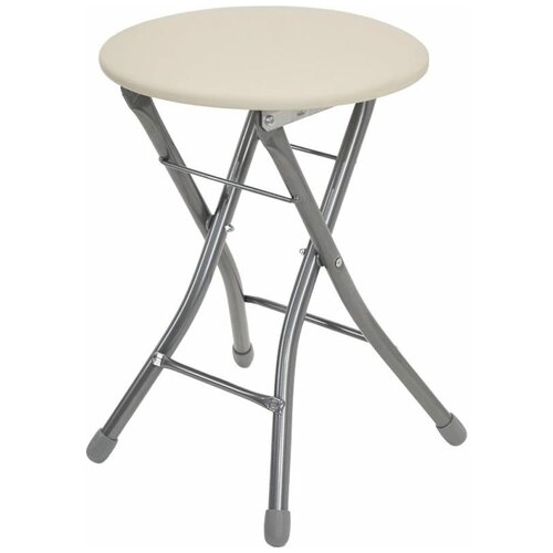 ццц.Стулья.Сайт Табурет складной на металлокаркасе светлый 4125