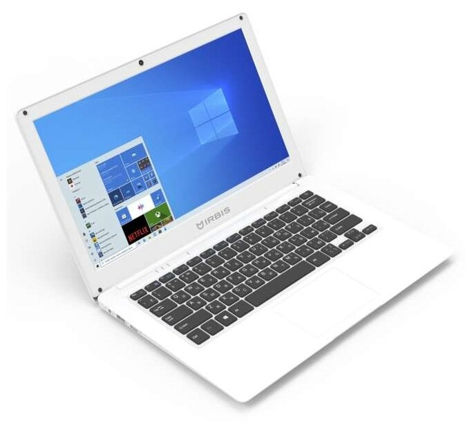 13.3" Ноутбук Irbis NB76 1920x1080, Intel Atom 1.44 ГГц, RAM 2 ГБ, DDR3L, SSD 32 ГБ, Intel HD Graphics, Windows 10 Home, белый