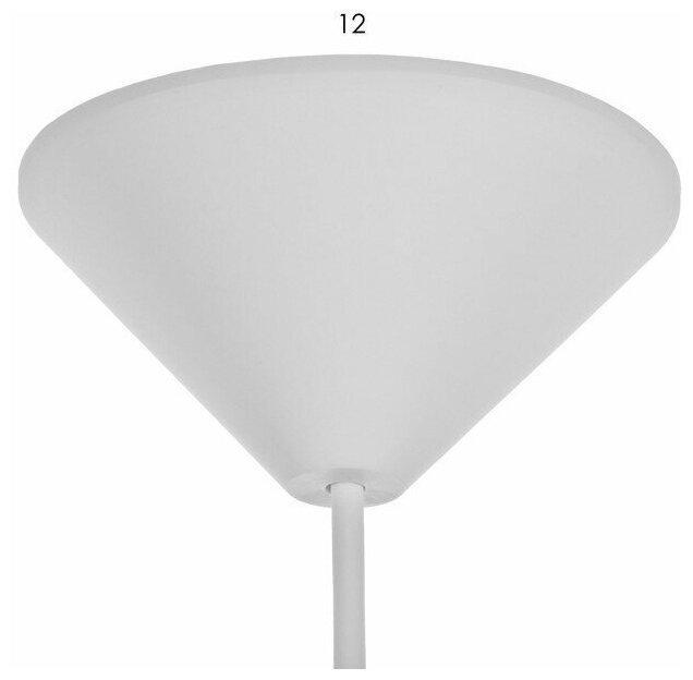 Светильник Колпак "Лакресси" 1 лампа E27 40Вт белый д.300 - фотография № 7