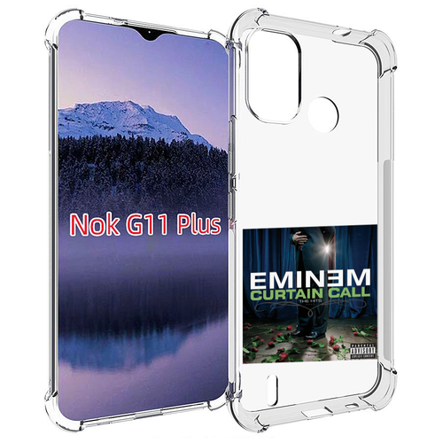 Чехол MyPads Eminem CURTAIN CALL, THE HITS для Nokia G11 Plus задняя-панель-накладка-бампер чехол mypads eminem curtain call the hits для samsung galaxy s23 plus задняя панель накладка бампер