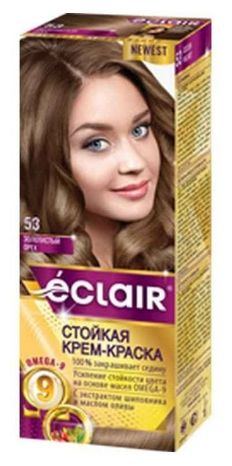 ECLAIR Крем-краска OMEGA-9, 5.3 золотистый орех