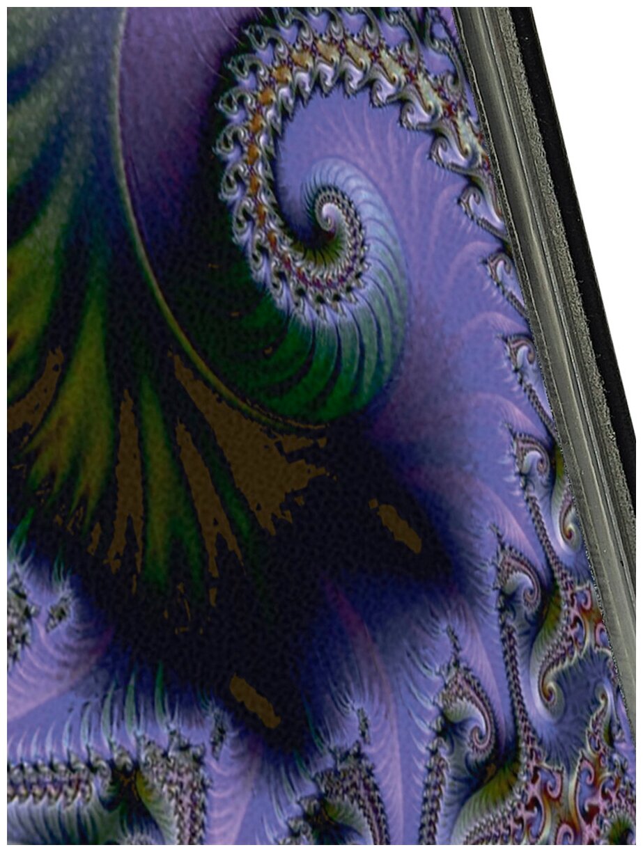 Чехол-книжка на Apple iPhone Xs / X / Эпл Айфон Икс / Икс Эс с рисунком "Магические узоры" черный