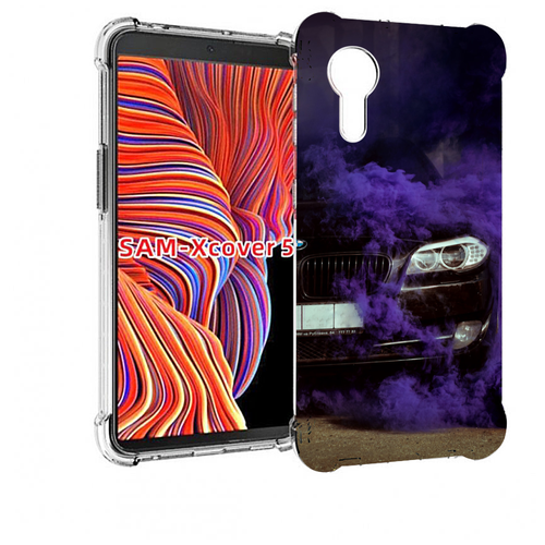 чехол mypads bmw бмв 1 мужской для samsung galaxy xcover 5 задняя панель накладка бампер Чехол MyPads бмв-с-фиолетовым-дымом мужской для Samsung Galaxy Xcover 5 задняя-панель-накладка-бампер