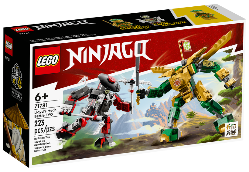 Конструктор LEGO Ninjago 71781 Lloyd’s Mech Battle EVO, 223 дет.