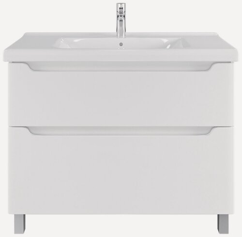 Изображение товара Тумба напольная SanStar Lanciano 100 Без раковины для ванной комнаты, белая