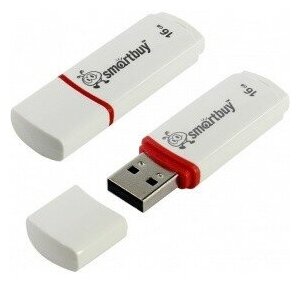 Smart buy Носитель информации Smartbuy USB Drive 16Gb Crown White SB16GBCRW-W