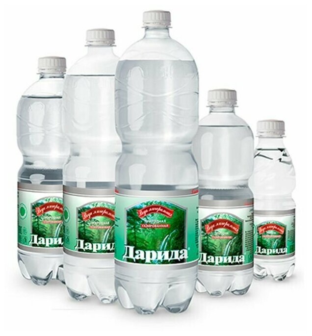 Вода минеральная DARIDA (Дарида) 1,0 л х 6 бутылок, газированная, пэт - фотография № 2