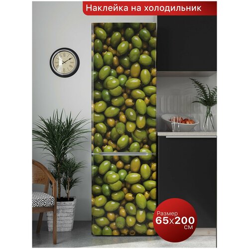 Интерьерная наклейка на холодильник 65х200 см. Самоклеящаяся пленка для мебели.