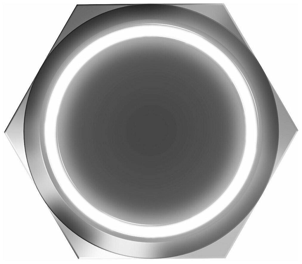 Кнопка выключатель (тумблер) GSMIN K4B ON-OFF 5А 12В AC 5Pin с подсветкой 16мм (Белый) - фотография № 5