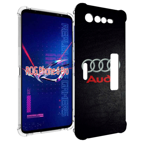 Чехол MyPads audi ауди 6 мужской для Asus ROG Phone 6 Pro задняя-панель-накладка-бампер