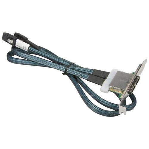 Кабель Supermicro 85CM 2-PORT ETX IPASS TO INT IPASS CBL-0352L кабель supermicro ipass to 4 sata cable 70 70 90 90cm [cbl sast 0388l 02]