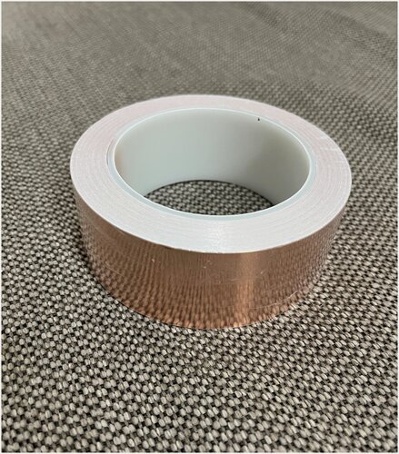 Изображение товара Медная токопроводящая лента из фольги, самоклеящаяся 80мм, 20 метров