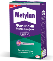 Клей для флизелиновых обоев Metylan Флизелин Экстра Комфорт, с индикатором, 500 г