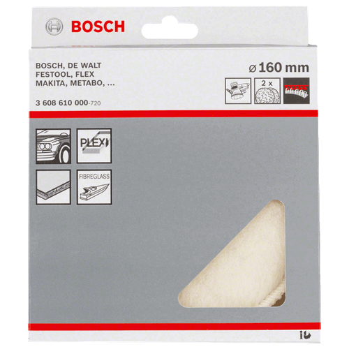 Полировальный шерстяной колпак 160мм Bosch Professional 3.608.610.000