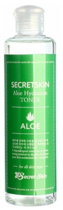 Secret Skin Aloe Hydration Toner 250 мл Тонер для лица с экстрактом алоэ