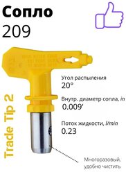 Сопло безвоздушное (209) Tip 2 / Сопло для окрасочного пистолета