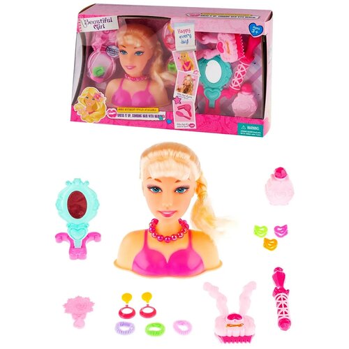 игрушки для девочек Кукла для создания причесок Кукла фен плойка зеркало расческа духи аксессуары юный стилист парикмахер