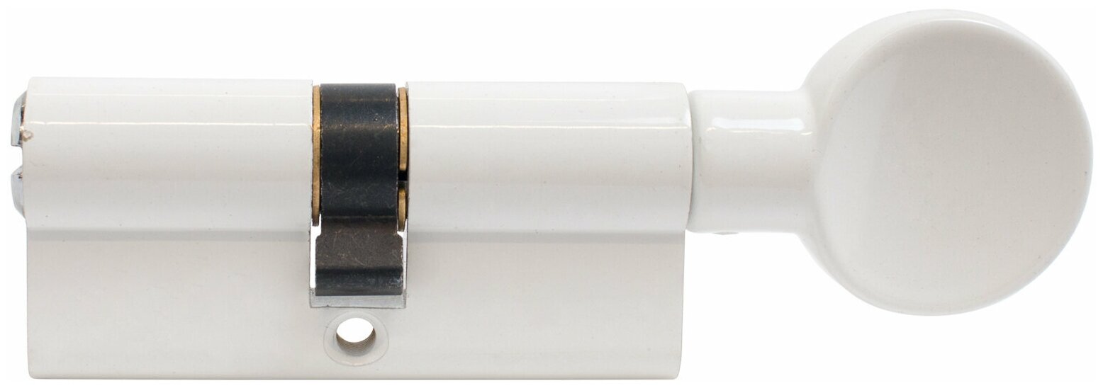 Цилиндровый механизм морозостойкий (личинка замка) для врезного замка Аллюр HD FG 70-5К WHITE белый ключ/вертушка, длина 70 мм - фотография № 6