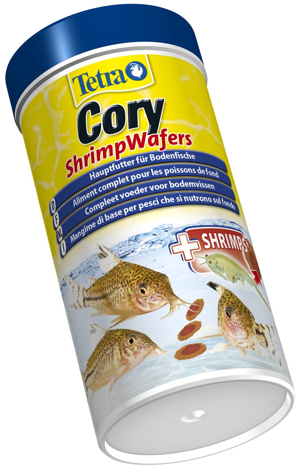 Корм для донных рыб Tetra Cory Shrimp Wafers 250мл двухцветные пластинки - фотография № 3