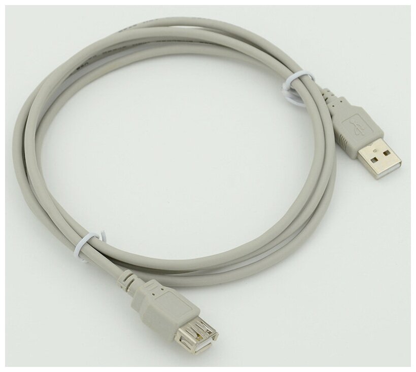 Кабель-удлинитель USB A(m) USB A(f) 1.8м серый