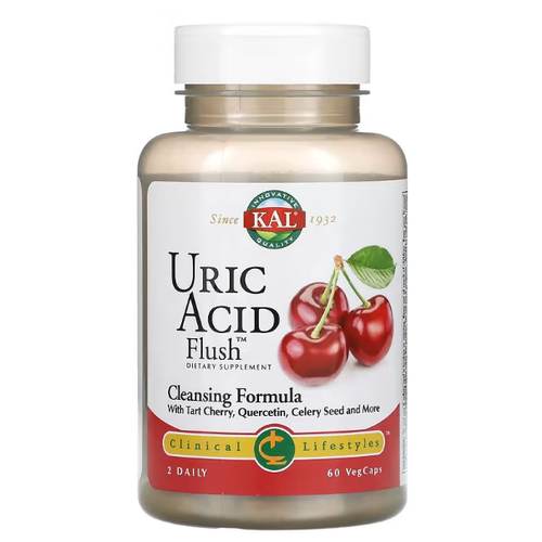 KAL Uric Acid Flush (Средство для промывания с мочевой кислотой) 60 капсул