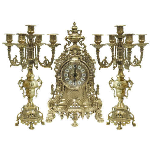 Часы каминные с канделябрами Alberti Livio 