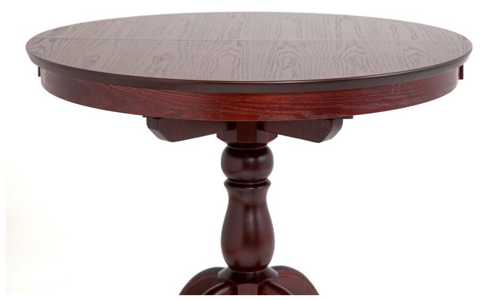 Стол обеденный Круглый-0090 деревянный Red&Black махагон - фотография № 2