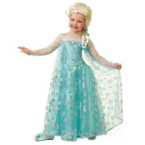 платье принцессы анны эльзы холодное сердце жасмин рапунцель аврора одежда для вечерние детский костюм для косплея золушки белоснежки Костюм принцессы Эльзы (8411), 134 см.