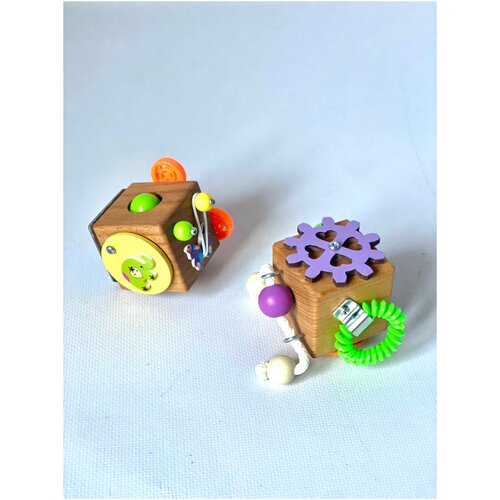 Набор из 2 бизикубиков дорожных 5*5 см с секретиком