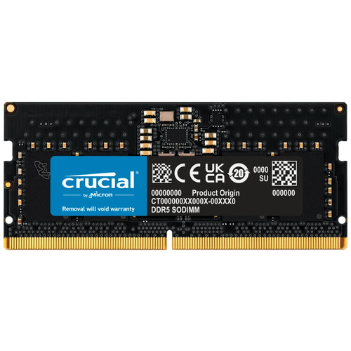 Оперативная память Crucial 8GB DDR5-4800 SODIMM 1x8 ГБ (CT8G48C40S5)