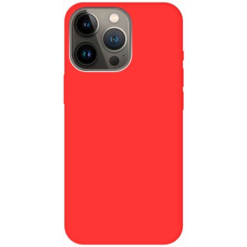 Силиконовый чехол на Apple iPhone 14 Pro / Эпл Айфон 14 Про Soft Touch красный силиконовый чехол на apple iphone 14 pro эпл айфон 14 про с рисунком fear soft touch красный
