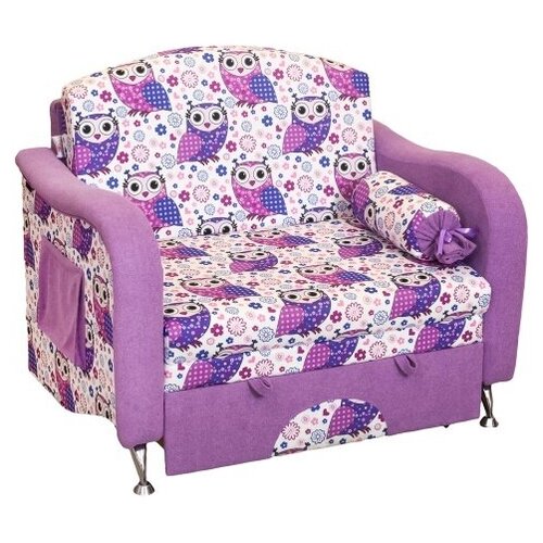 Детский раскладной диван Эра-мебели Пчелка (Сова/ Эффект 41, велюр) с ящиком для белья