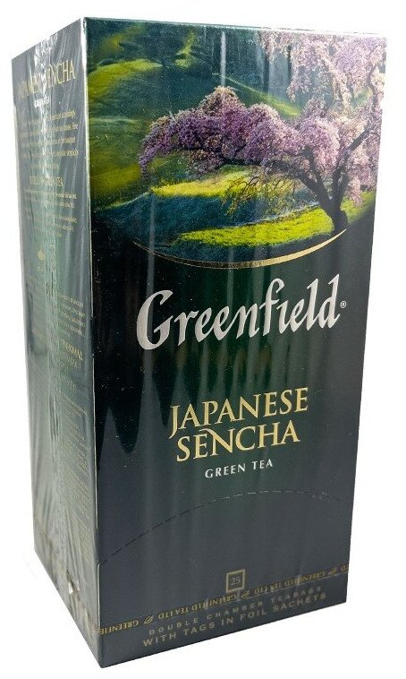 Greenfield чай зеленый пакетированный Japanese Sencha 2г*25п - фотография № 12