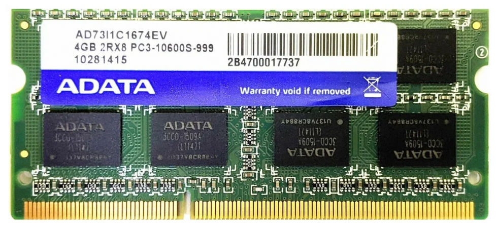 ADATA DDR3 AD73I1C1674EV 1x4 ГБ