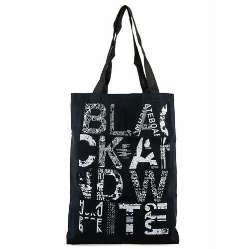 фото Сумка шоппер 135401, фактура гладкая, черный domenica