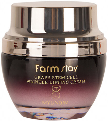 FarmStay~Лифтинг крем с фито-стволовыми клетками винограда~Grape Stem Cell Wrinkle Lifting Cream