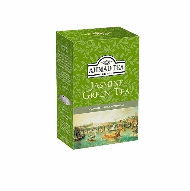 Чай зеленый Ahmad Tea с жасмином листовой, 200 г - фото №13