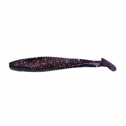 Силиконовая приманка для рыбалки виброхвост YAMAN PRO Flatter Shad, р.5 inch (127 мм), цвет #08 - Violet (уп. 4 шт.)
