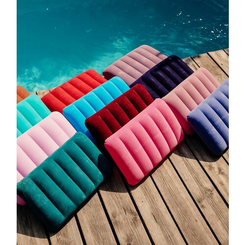 Надувная подушка 49x31 см, цветная, арт. 95003