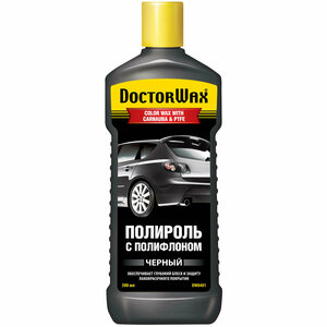 DoctorWax полироль для кузова с полифлоном DW8401 черный, 0.399 кг, 0.3 л