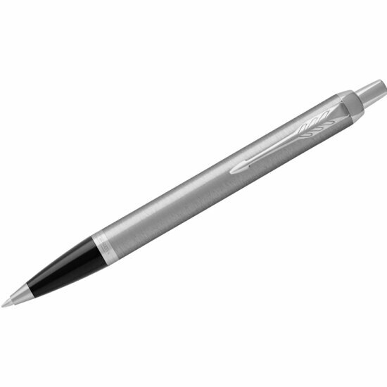 Ручка шариковая Noname Parker "IM Essential Stainless Steel CT" синяя, 1,0мм, кнопочн, подарочная упаковка