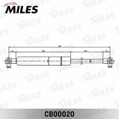 Упор газовый капота KIA SORENTO крышка багажн. Miles CB00020
