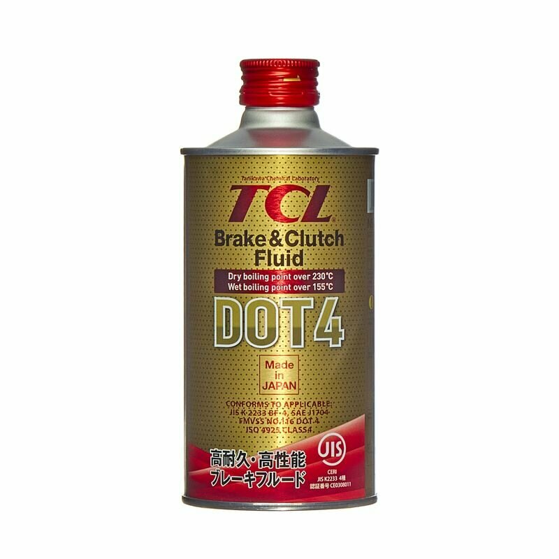 Тормозная жидкость TCL DOT4, 0,355л