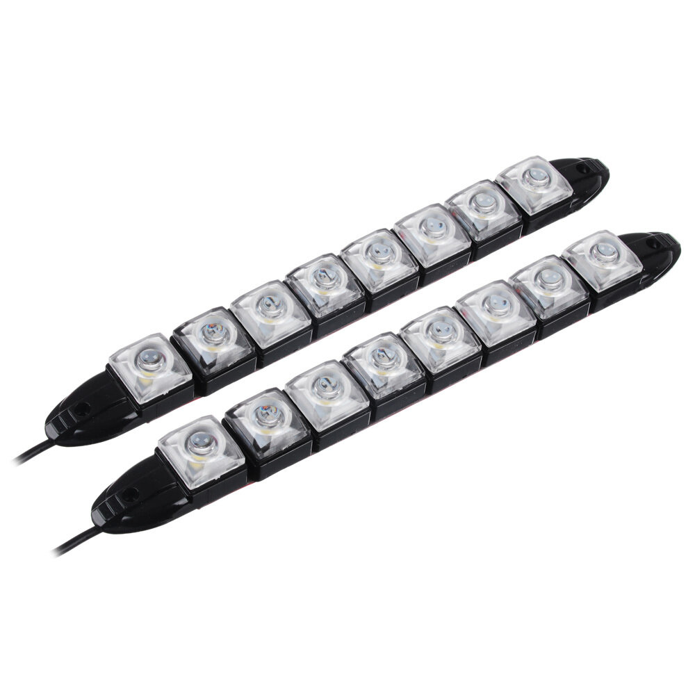 Дневные ходовые огни LED 8шт, гибкий пласт. корп