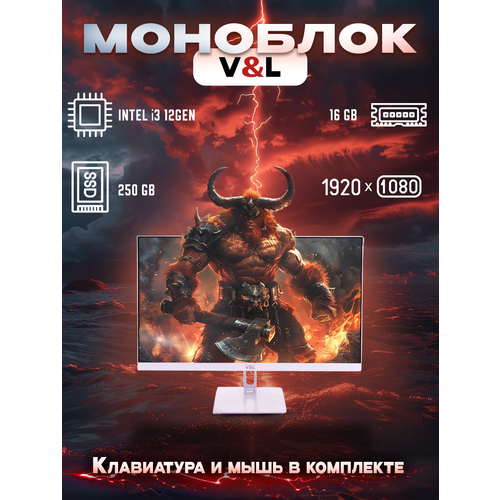 24 Моноблок VL 24 Intel Core i3-12100 330-430 ГГц RAM 16 ГБ SSD 250 Windows 11 белый Российская клавиатура 5200000₽