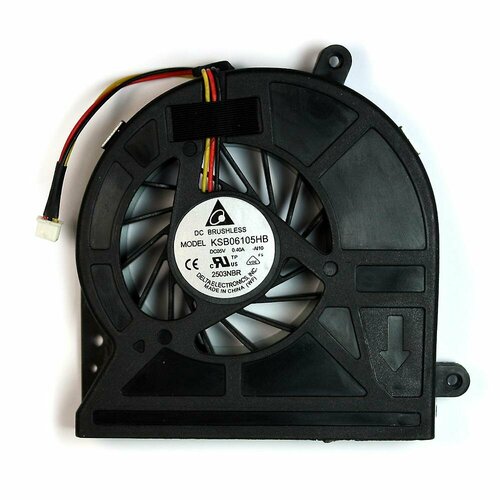 Вентилятор (кулер) для ноутбука Toshiba Satellite C650, C650D, C655, 3 pins, ver.2 new laptop cooling fan for toshiba satellite c650 c660 pn ksb06105hb cpu cooler radiator