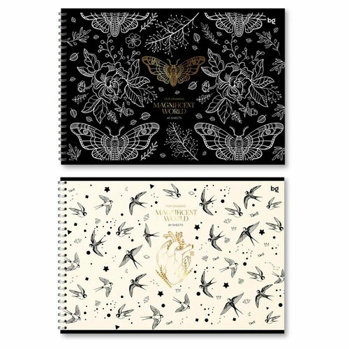 Альбом дрис А4 40л на гребне BG Magnificent обл мел карт мат лам тис ф бл 100гм2 МИ 1041753 413₽