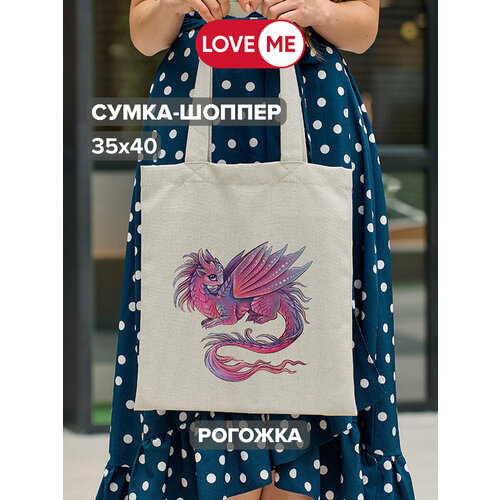 Сумка шоппер LOVEME, бежевый, экрю